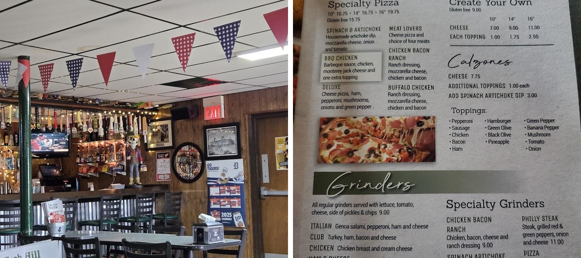 Knob Hill Tavern Menu